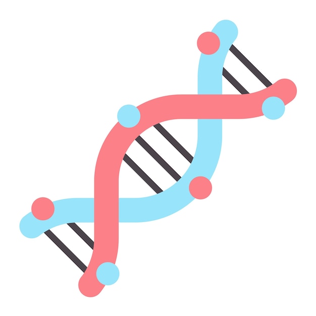 Стиль векторной иллюстрации ДНК