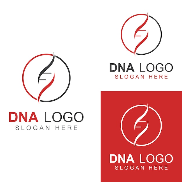 Dna vector logo modern medical logo with vector illustration template design