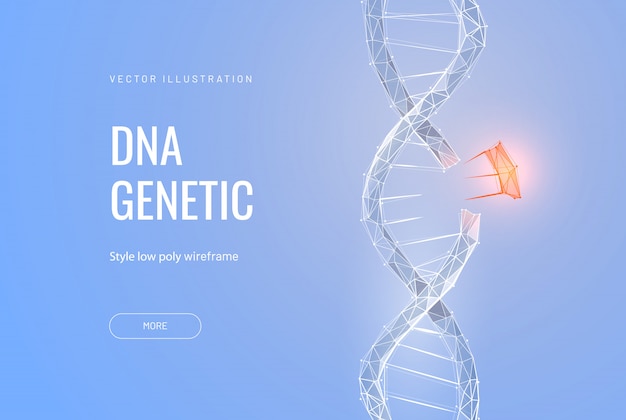 Vector dna ziekte concept.