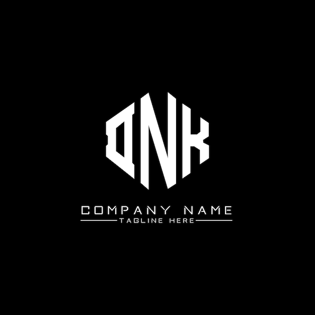 Dnk letter logo design with polygon shape dnk polygon and cube shape logo design dnk hexagon vector logo template white and black colors dnk monogram business and real estate logo