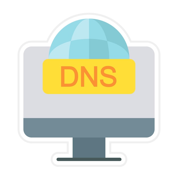 ベクトル フラット dns のイラスト