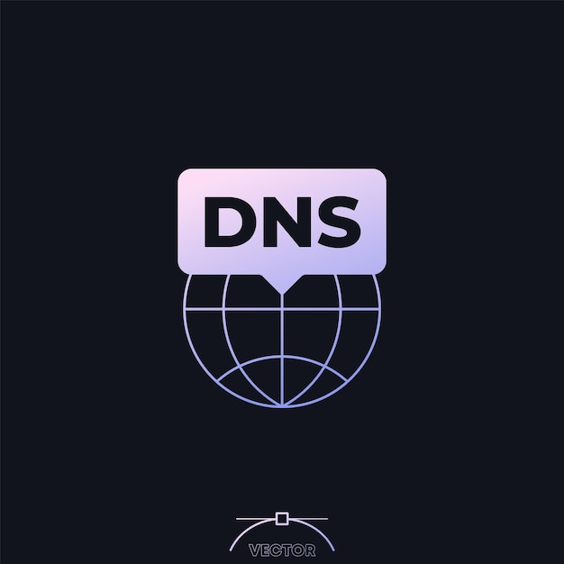 아이콘 도메인 이름 시스템 DNS 터