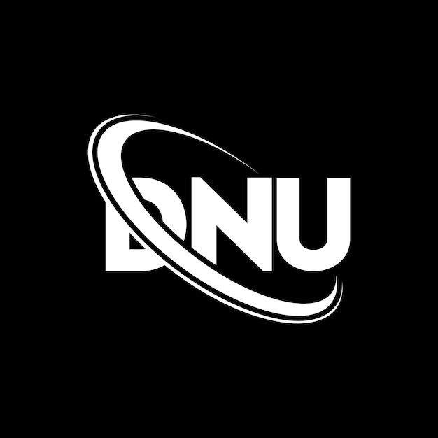 DNU логотип DNU буква DNU буква дизайн логотипа инициалы DNU логотипа, связанного с кругом и заглавными буквами монограммы логотипа DNU типографии для технологического бизнеса и бренда недвижимости