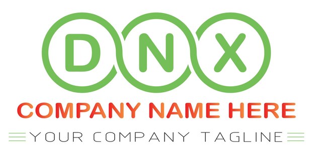 DNX Letter Logo Design