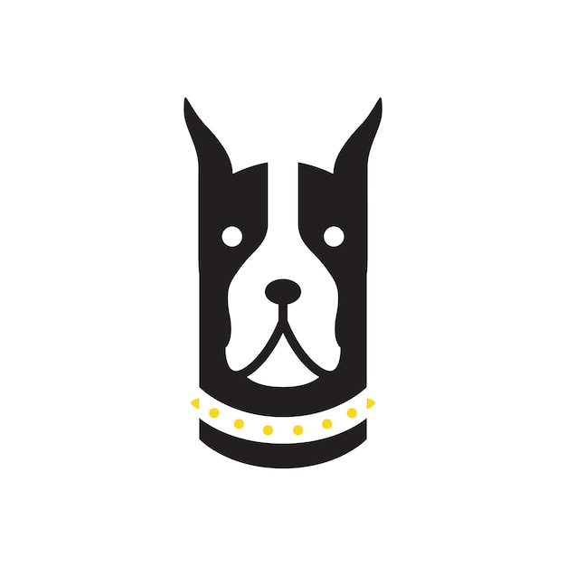 Doberman dog pets modern minimal mascot logo icon vector illustration