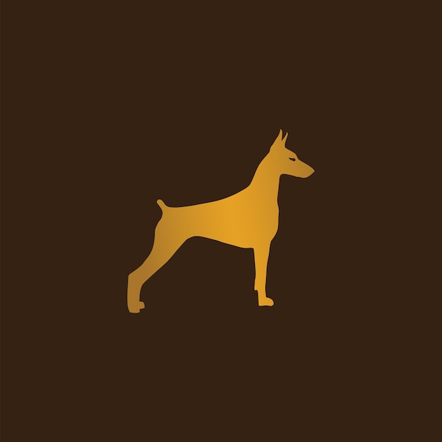 Vector doberman kennel icon