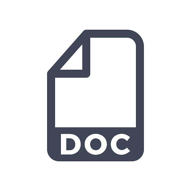 Doc file document icon