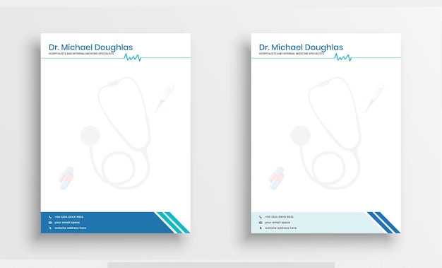 Doctor business letterhead template