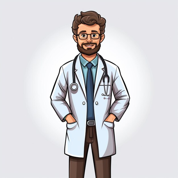 Doctor cartoon vector