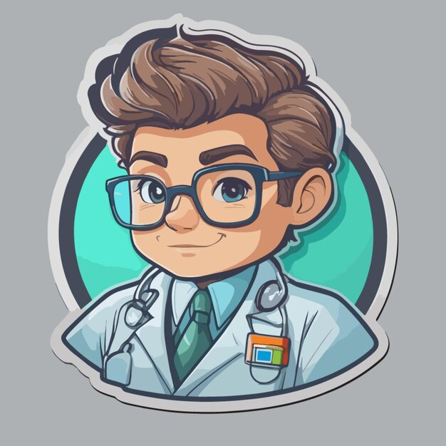 Vector doctor cartoon vector