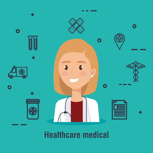 Vector doctor character medical healthcare