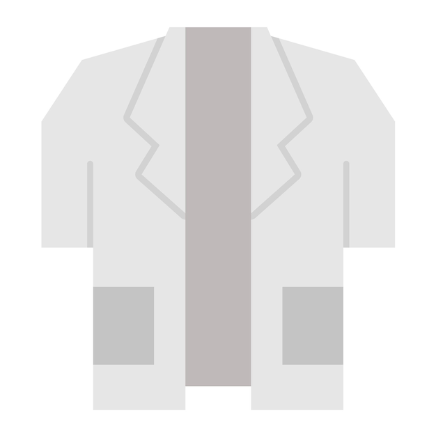 Doctor Coat Flat Illustration