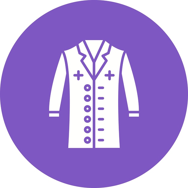 Doctor Coat icon vector image Can be used for Research and Science