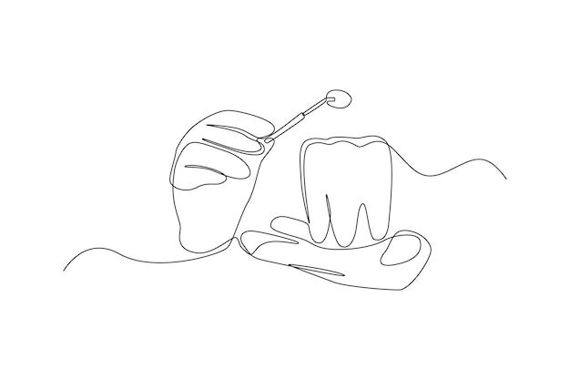 A doctor demonstrating the correct procedure for cleaning and caring for teeth