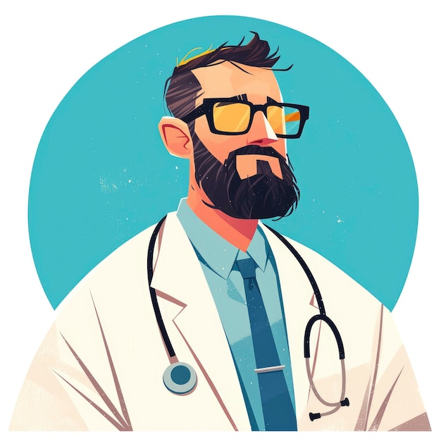 Doctor en verpleegster vector achtergrond banner voor ontwerp