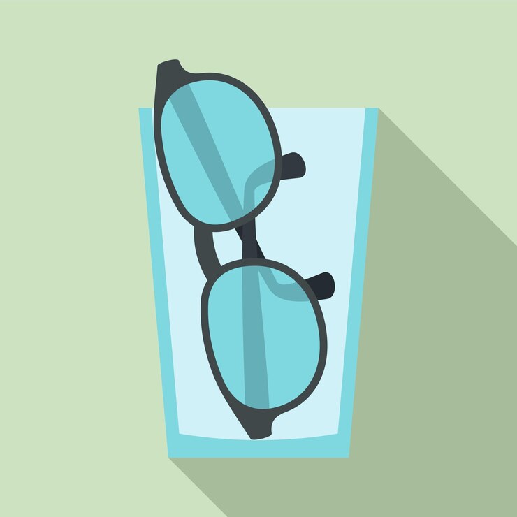 Vector doctor eyeglasses icon flat illustration of doctor eyeglasses vector icon for web design