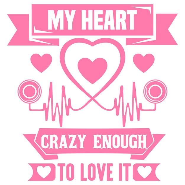 Doctor heart t shirt design vector