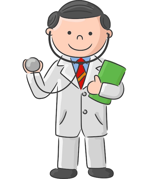 Doctor holding blank sign and stethoscope