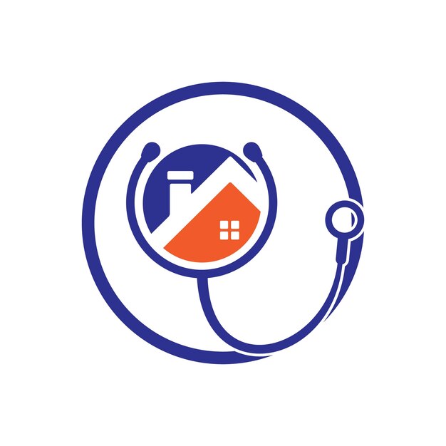 Doctor home vector logo design