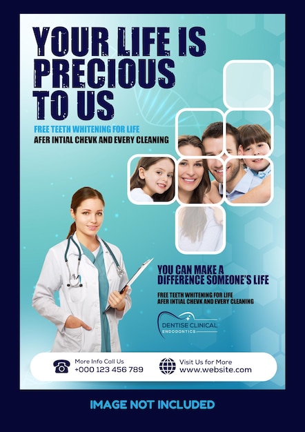 Doctor hospital healthcare service flyer