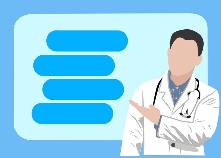 Vector doctor illustration for design