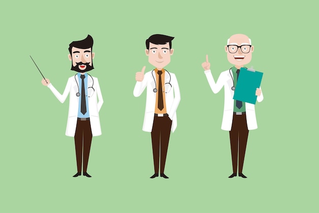 doctor illustration flat design