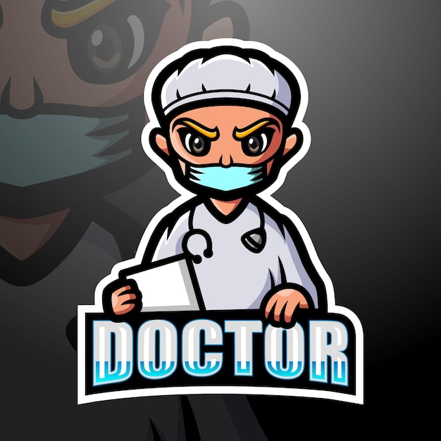 Doctor mascot esport illustration