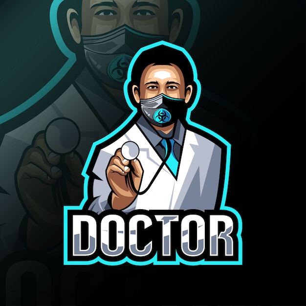 Doctor mascot logo esport design