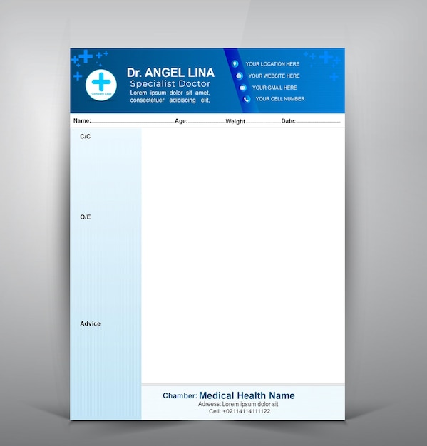 doctor or medical modern presentation design template