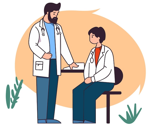 doctor and patient consulting