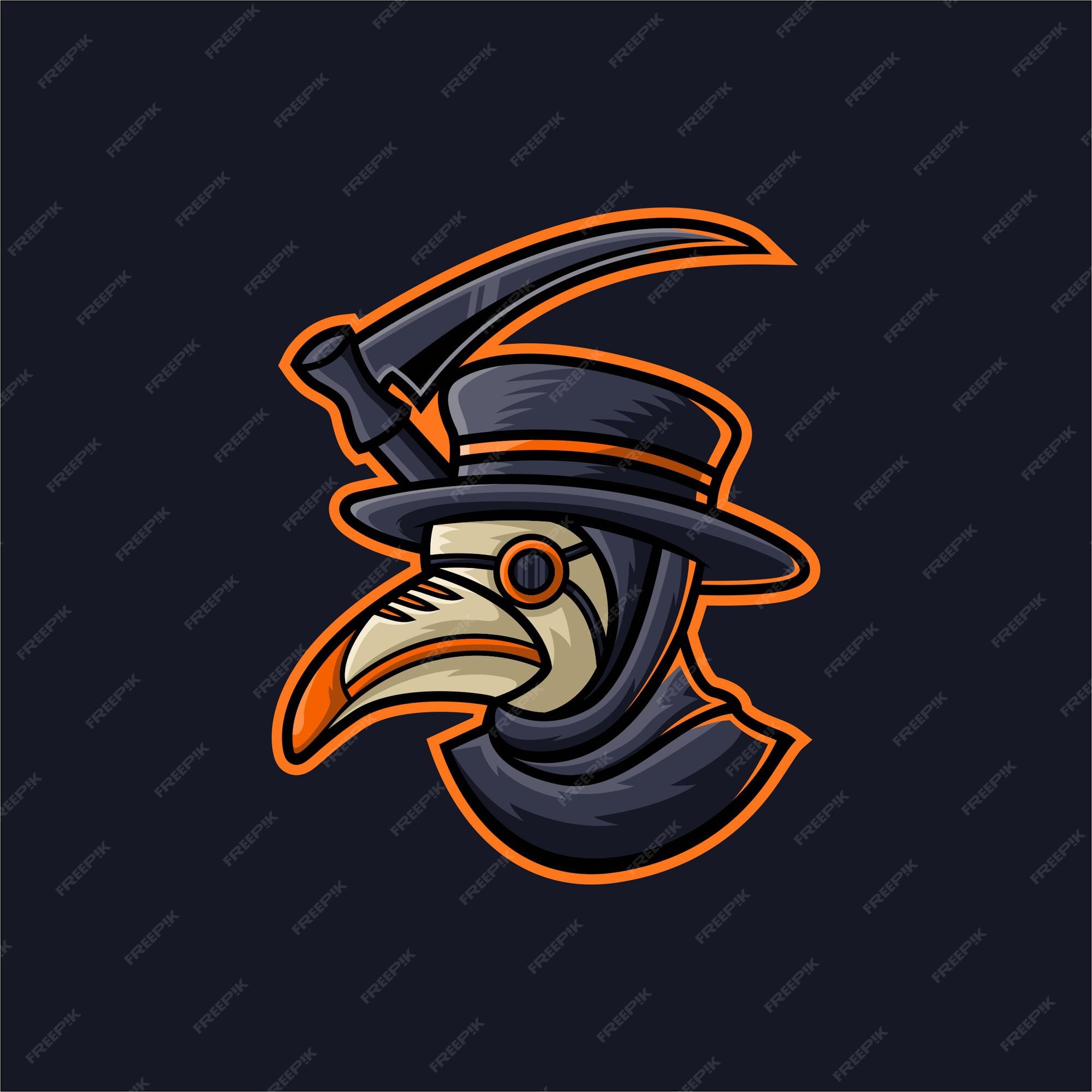 Plague esport logo mascot design Royalty Free Vector Image