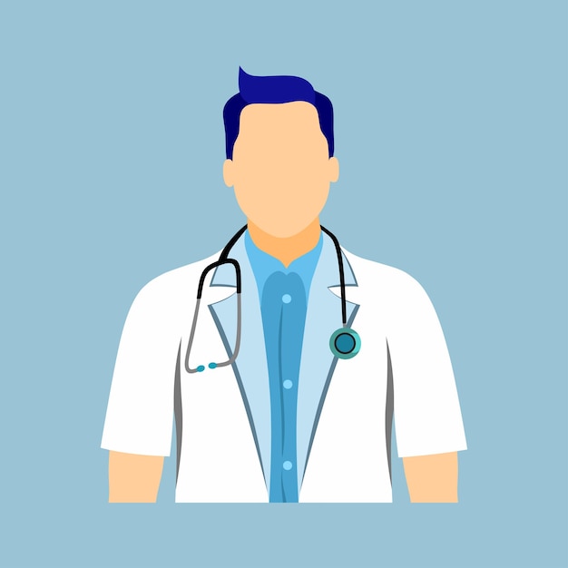 Doctor profile with medical service icon