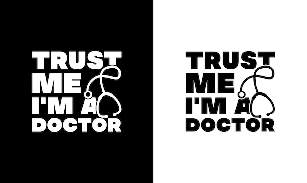 Doctor Quote T-shirtontwerp, typografie