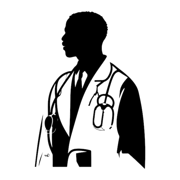 Doctor silhouette vector file