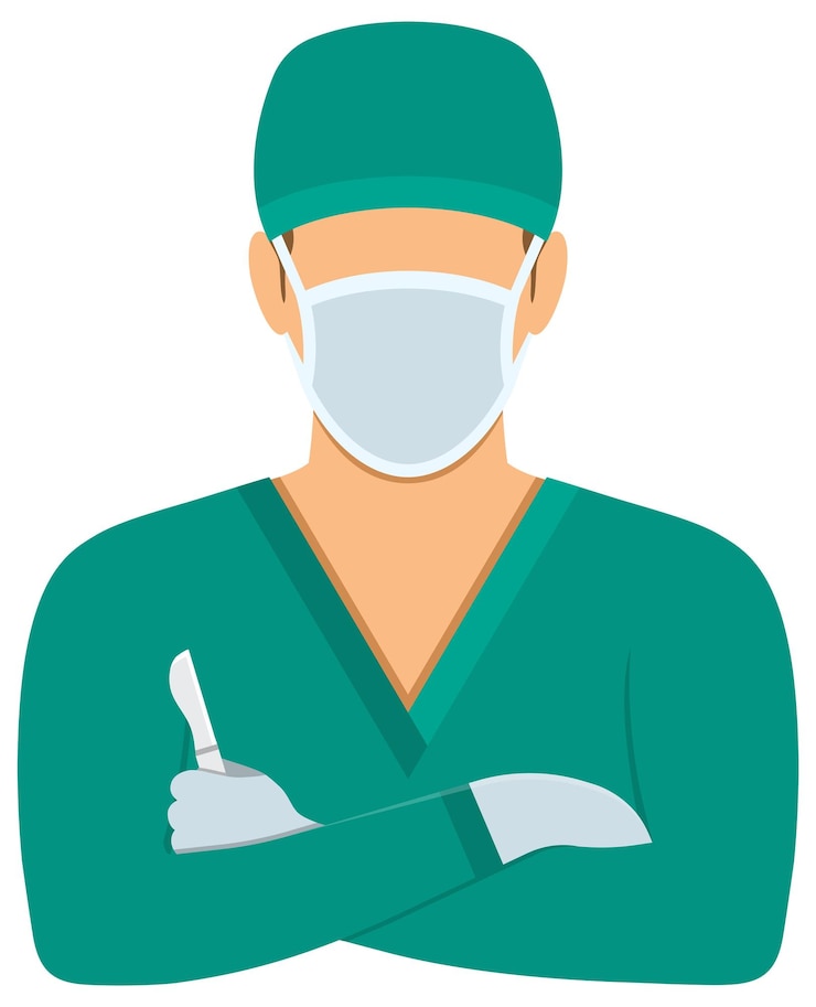 Vector doctor surgeon concept