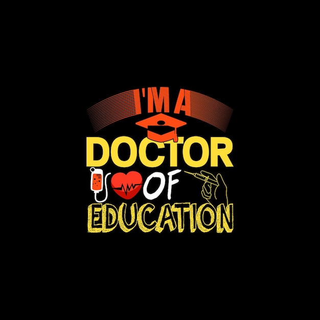 Doctor t-shirt design, typography vector illustration.