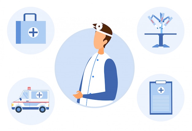 Doctor and tools for treating observing patients