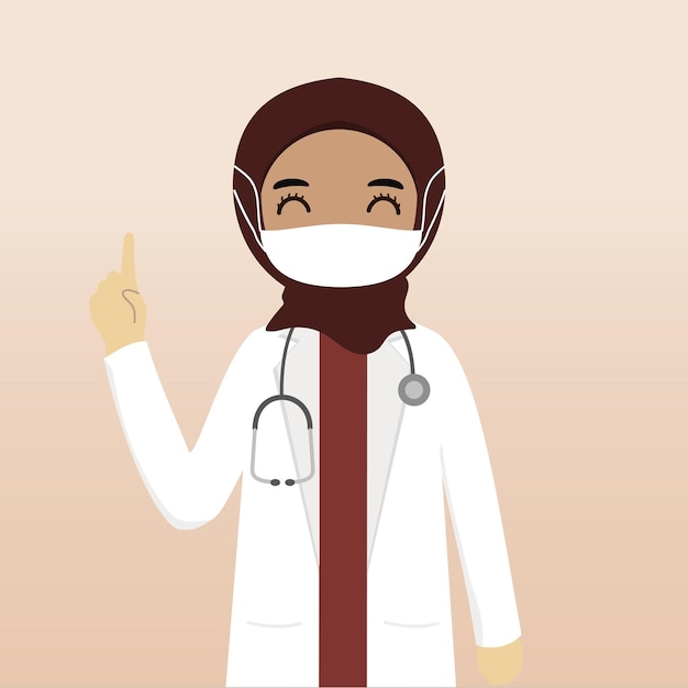 Doctor uniform at medical clinic vector illustration