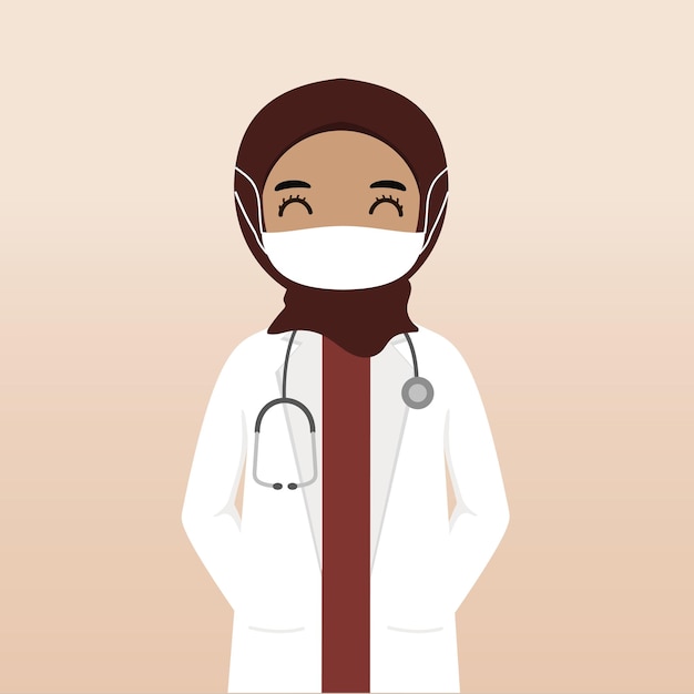 Doctor uniform at medical clinic vector illustration