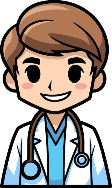 Vector doctor vector art depicting precision healthcare medical graphics in vector doctor visualizations