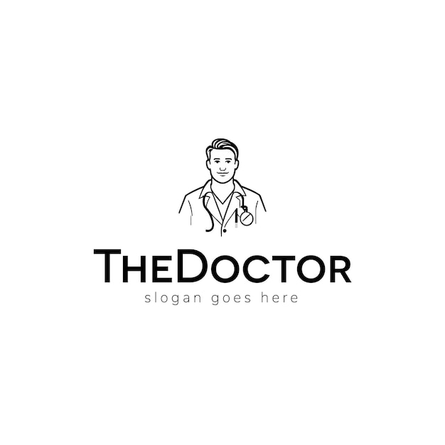 Vector doctor vector logo design