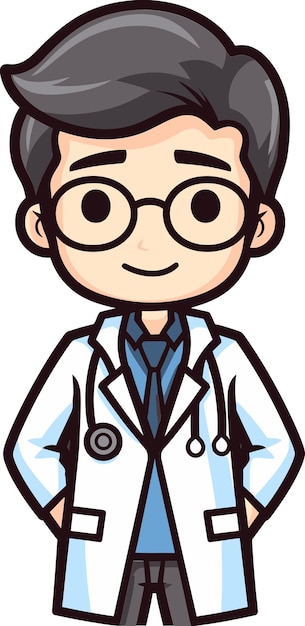 Doctor Vector ontwerpt artistieke medische verhalen geïllustreerde medische ambachten Doctor Vectors