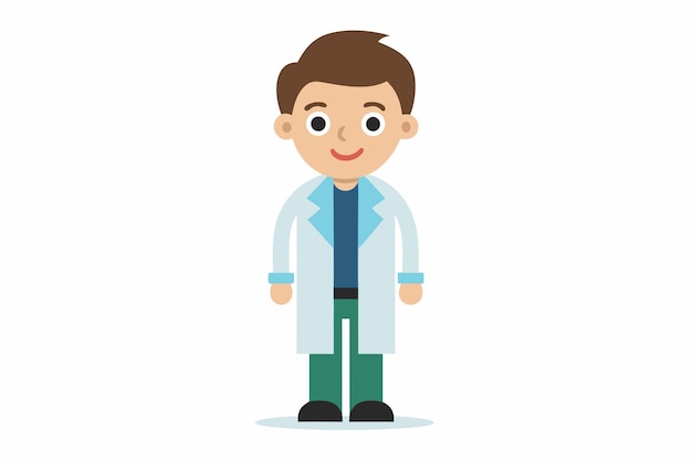 Doctor vector op witte achtergrond