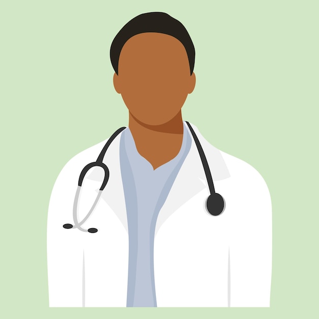 doctor with stethoscope vector illustration