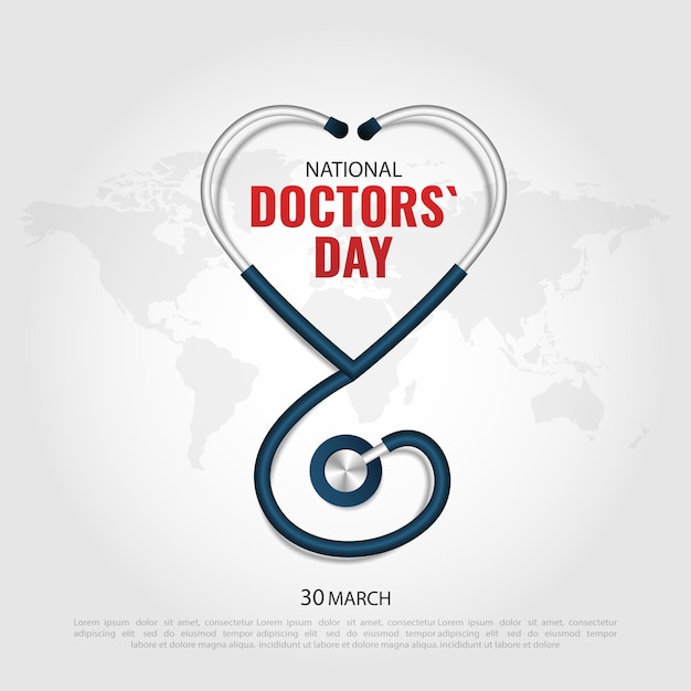 Doctors' day. health banner