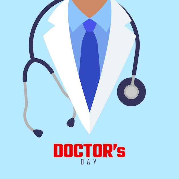 Doctors Day Vector Icon Illustration Doctor Day Icon Stethoscope Icon