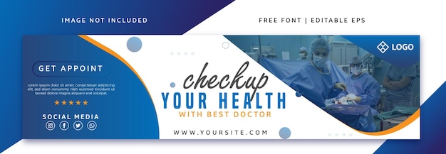 Vector doctors linkedin banner cover design