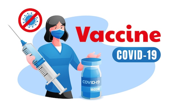 Врачи обеспечивают защиту с помощью вакцины COVID 19