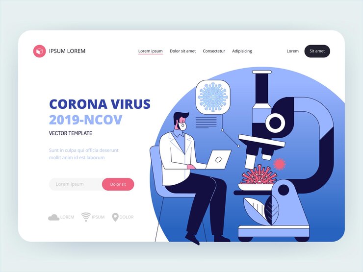 Vector doctors and scientists fight against virus