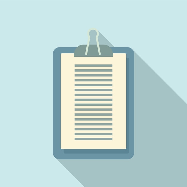 Document clipboard icon Flat illustration of Document clipboard vector icon for web design